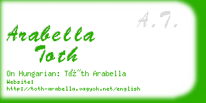 arabella toth business card
